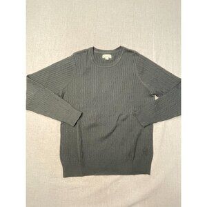 Kim Rogers Women's Black Petite PXL Cotton Round Neck Long Sleeve Sweater USED